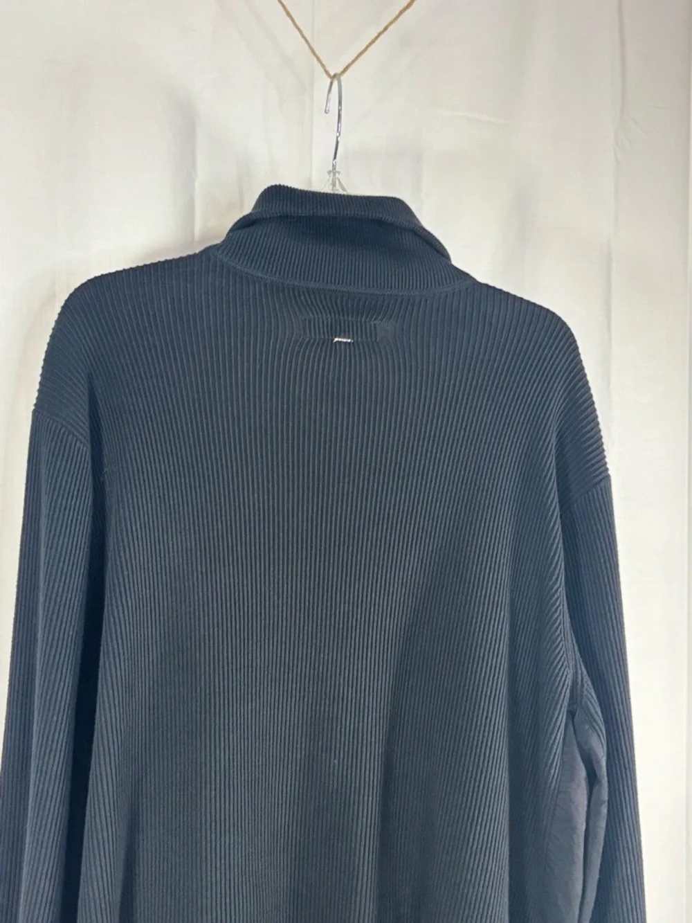 EUC RAG&BONE Men's Black Full-Zip Oversized Ribbed Sweater Jacket Size L